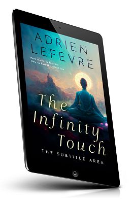 book cover on a tablet view