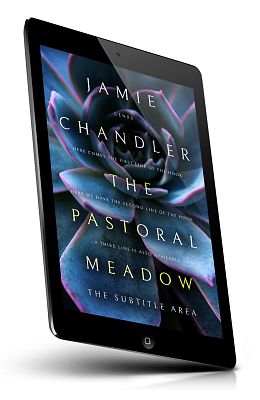 book cover on a tablet view