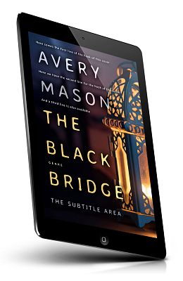 book cover on a tablet view