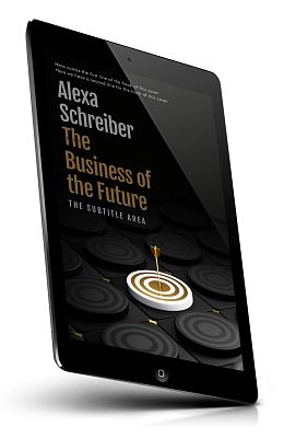 book cover on a tablet view