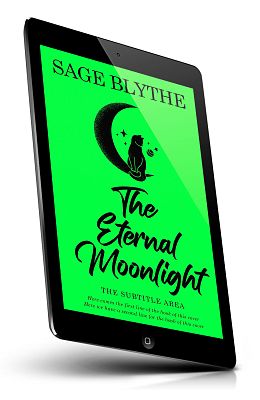 book cover on a tablet view