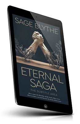 book cover on a tablet view