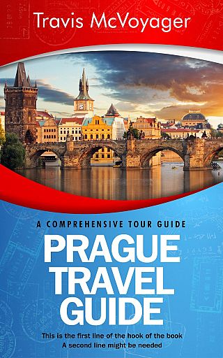 3D mockup of Steel Blue #0084 - Premade Travel Book Cover | BookCoverZone