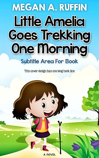 3D mockup of Blue Dianne #0185 - Premade Children's Book Cover | BookCoverZone