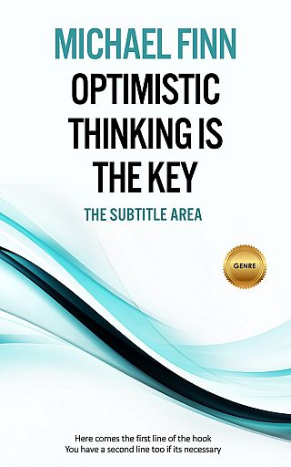 3D mockup of Blue Dianne #1415 - Premade Abstract Book Cover | BookCoverZone