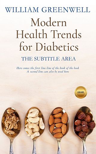 3D mockup of White Linen #1624 - Premade Health & Dieting & Fitness Book Cover | BookCoverZone