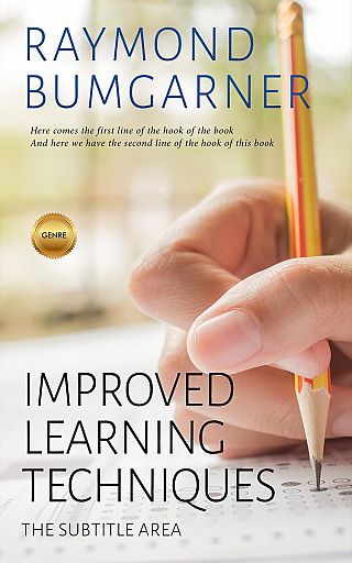 3D mockup of Pearl Bush #2132 - Premade Education Book Cover | BookCoverZone
