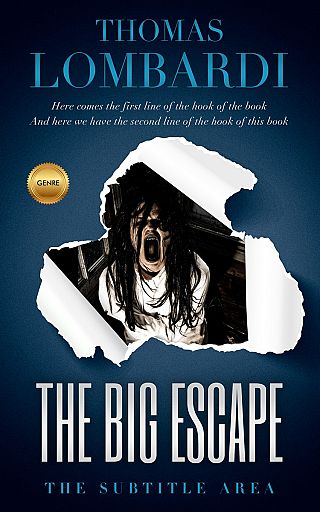 3D mockup of Blue Zodiac #2162 - Premade Horror Book Cover | BookCoverZone