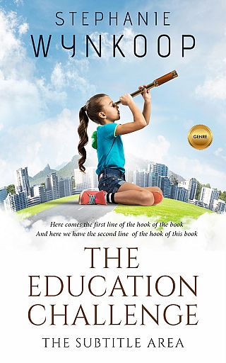 3D mockup of Geyser #2348 - Premade Education Book Cover | BookCoverZone