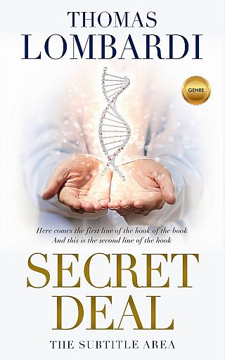 3D mockup of Bon Jour #2430 - Premade Science & Nature Book Cover | BookCoverZone