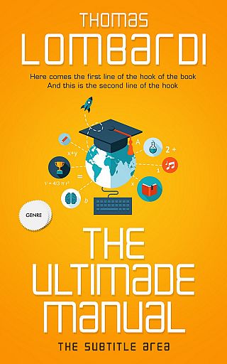 3D mockup of Yellow Sea #2435 - Premade Abstract Book Cover | BookCoverZone