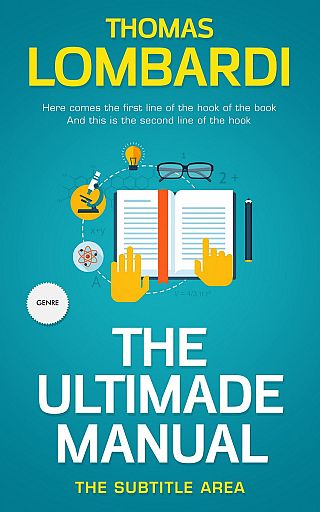 3D mockup of Blue Chill #2438 - Premade Education Book Cover | BookCoverZone