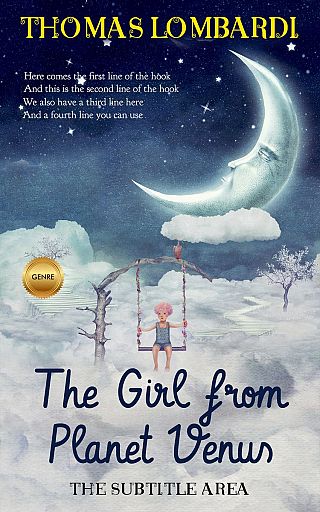 3D mockup of Silver Sand #2449 - Premade Children's Book Cover | BookCoverZone