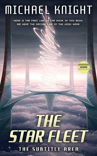 3D mockup of Bright Gray #2489 - Premade Science Fiction Book Cover | BookCoverZone