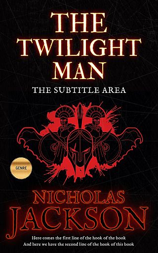 3D mockup of Black #2681 - Premade Horror Book Cover | BookCoverZone