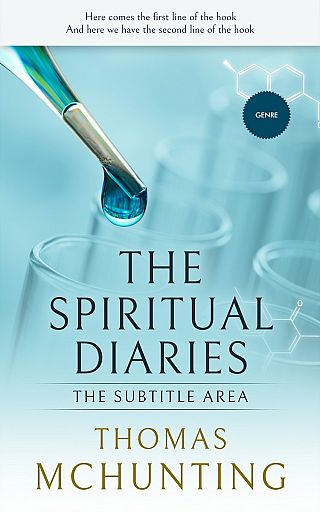 3D mockup of Aqua Island #2965 - Premade Medical Book Cover | BookCoverZone