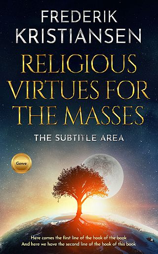 3D mockup of Tan #2985 - Premade Surreal Book Cover | BookCoverZone