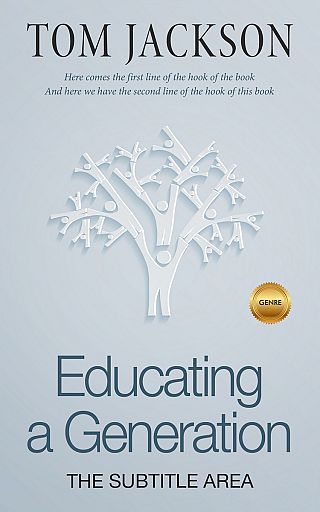 3D mockup of Loblolly #3096 - Premade Education Book Cover | BookCoverZone