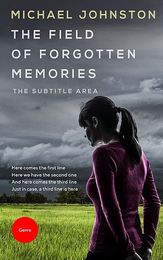 3D mockup of Lunar Green #3396 - Premade Poetry Book Cover | BookCoverZone