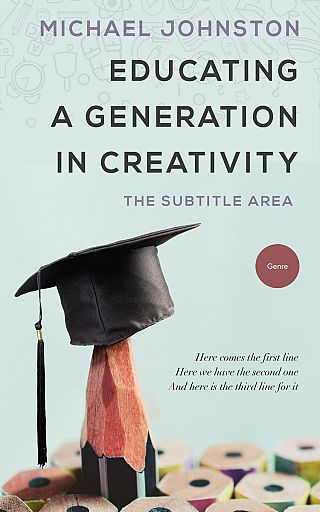 3D mockup of Paris White #3406 - Premade Education Book Cover | BookCoverZone