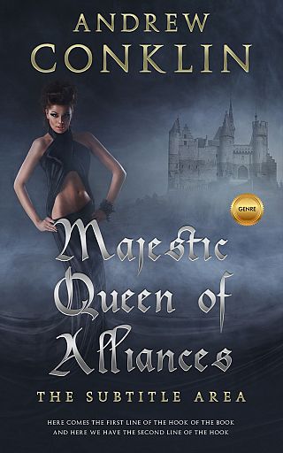 3D mockup of Charade #3514 - Premade Fantasy Book Cover | BookCoverZone