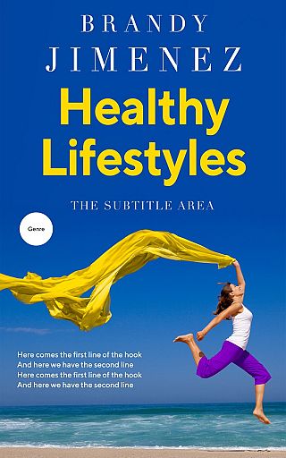 3D mockup of Fun Blue #3651 - Premade Health & Dieting & Fitness Book Cover | BookCoverZone