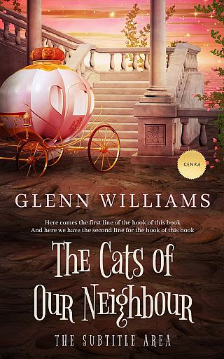 3D mockup of Petite Orchid #3697 - Premade Children's Book Cover | BookCoverZone