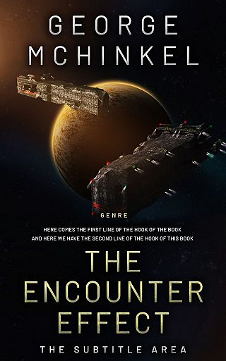 3D mockup of Cod Gray #4105 - Premade Science Fiction Book Cover | BookCoverZone