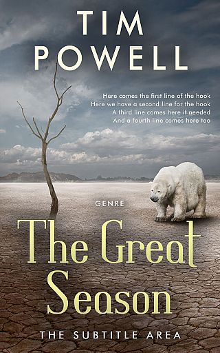 3D mockup of Flint #4323 - Premade Travel Book Cover | BookCoverZone