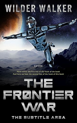 3D mockup of Silver #4461 - Premade Science Fiction Book Cover | BookCoverZone