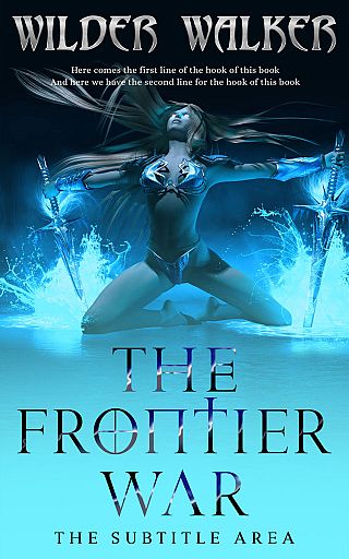 3D mockup of Turquoise Blue #4469 - Premade Fantasy Book Cover | BookCoverZone