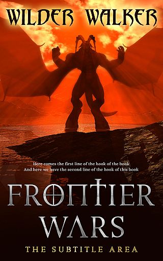 3D mockup of Flame Pea #4472 - Premade Fantasy Book Cover | BookCoverZone