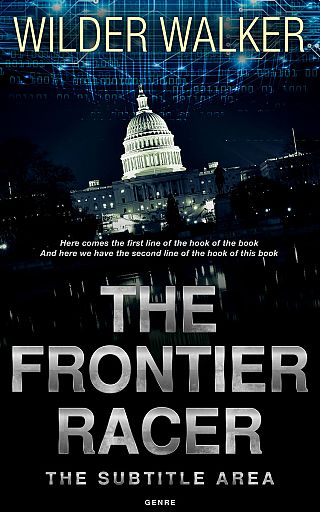 3D mockup of Mist Gray #4487 - Premade Action & Adventure Book Cover | BookCoverZone