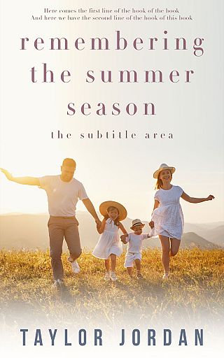 3D mockup of Satin Linen #4551 - Premade Travel Book Cover | BookCoverZone