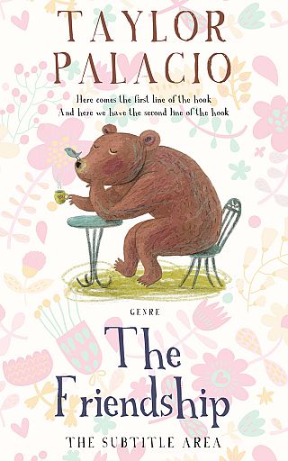 3D mockup of Dawn Pink #4647 - Premade Children's Book Cover | BookCoverZone