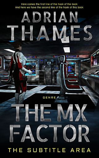 3D mockup of Black #4729 - Premade Science Fiction Book Cover | BookCoverZone