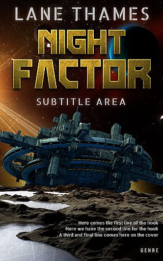 3D mockup of Cod Gray #4730 - Premade Science Fiction Book Cover | BookCoverZone