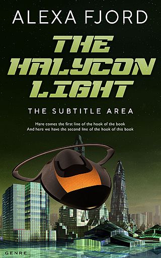 3D mockup of Green Smoke #4922 - Premade Science Fiction Book Cover | BookCoverZone