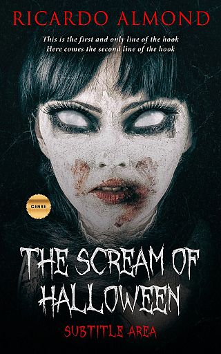 3D mockup of Silk #5227 - Premade Horror Book Cover | BookCoverZone