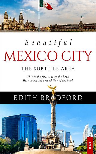 3D mockup of Clam Shell #5365 - Premade Travel Book Cover | BookCoverZone