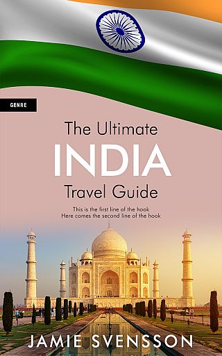 3D mockup of Coral Reef #5417 - Premade Travel Book Cover | BookCoverZone
