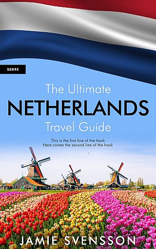 3D mockup of Cornflower #5424 - Premade Travel Book Cover | BookCoverZone