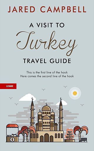 3D mockup of Tiara #5446 - Premade Travel Book Cover | BookCoverZone