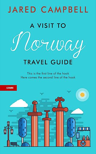3D mockup of Scooter #5451 - Premade Travel Book Cover | BookCoverZone