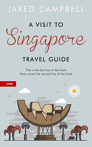 3D mockup of Tiara #5452 - Premade Travel Book Cover | BookCoverZone