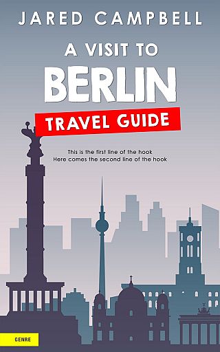 3D mockup of French Gray #5471 - Premade Travel Book Cover | BookCoverZone
