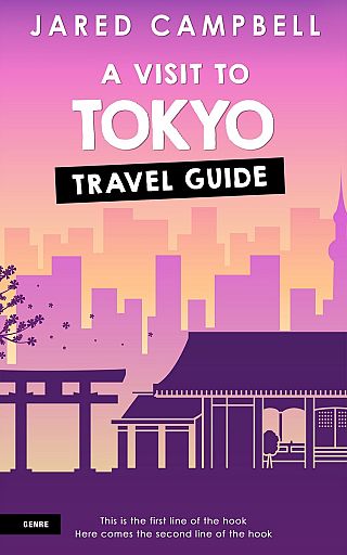 3D mockup of Grape #5486 - Premade Travel Book Cover | BookCoverZone