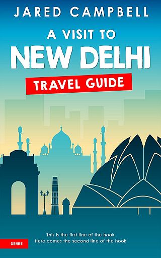 3D mockup of Venice Blue #5487 - Premade Travel Book Cover | BookCoverZone