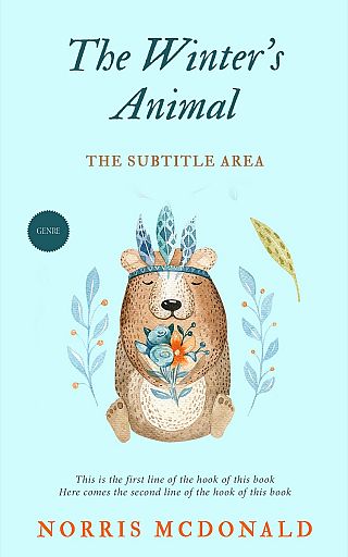 3D mockup of White Ice #5737 - Premade Children's Book Cover | BookCoverZone