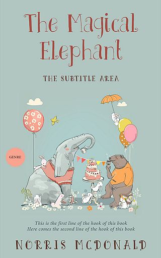3D mockup of Powder Ash #5740 - Premade Children's Book Cover | BookCoverZone